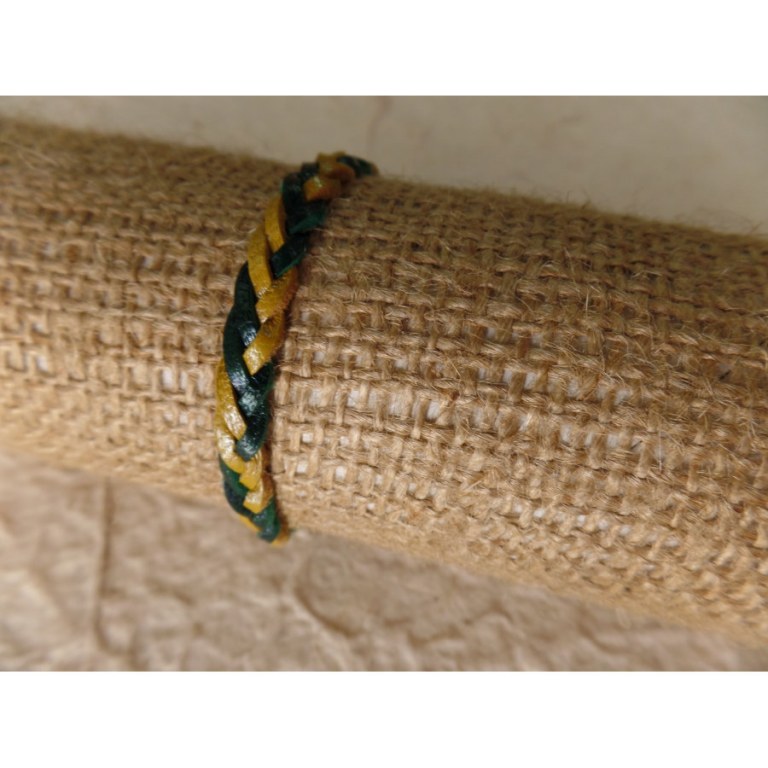 Bracelet kawan jaune/vert