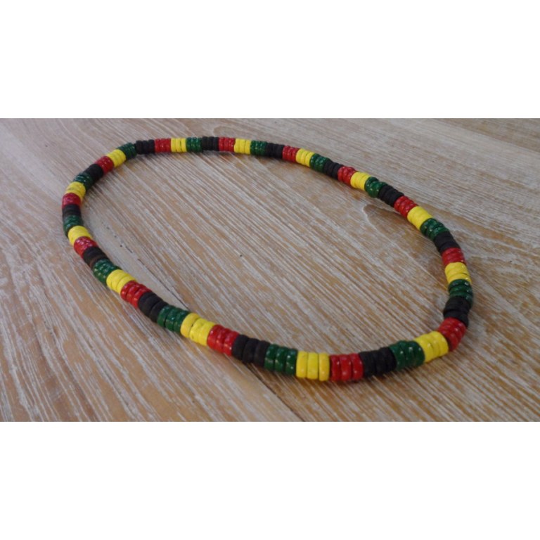 Collier surf rasta