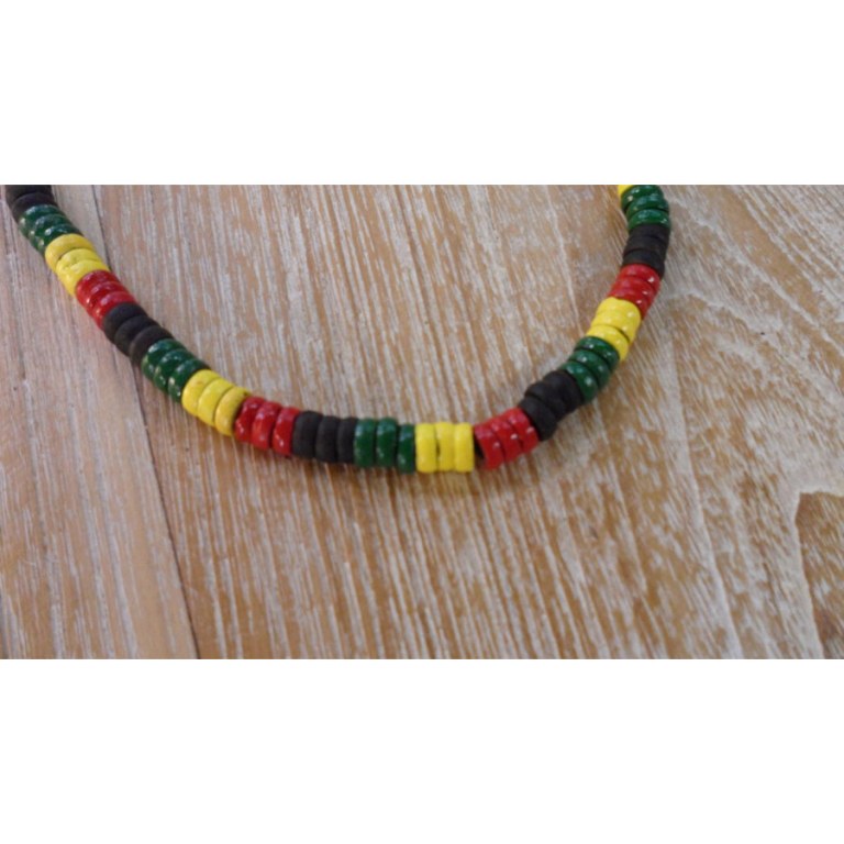 Collier surf rasta