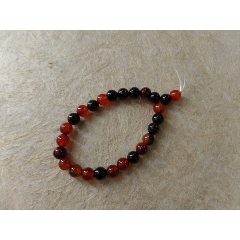 Mala de poignet agate marron