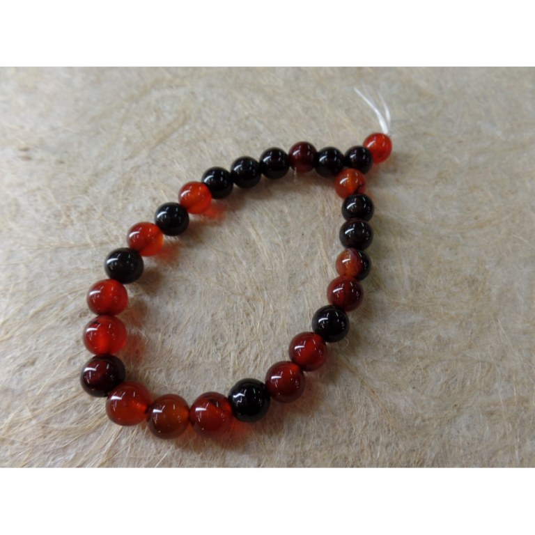 Mala de poignet agate marron