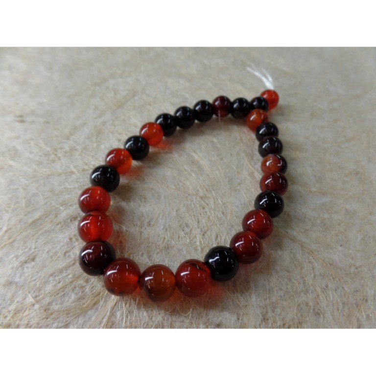 Mala de poignet agate marron