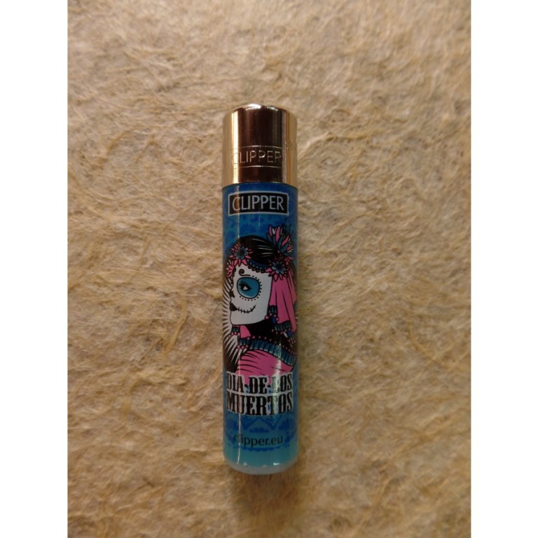 Briquet dia de los muertos bleu