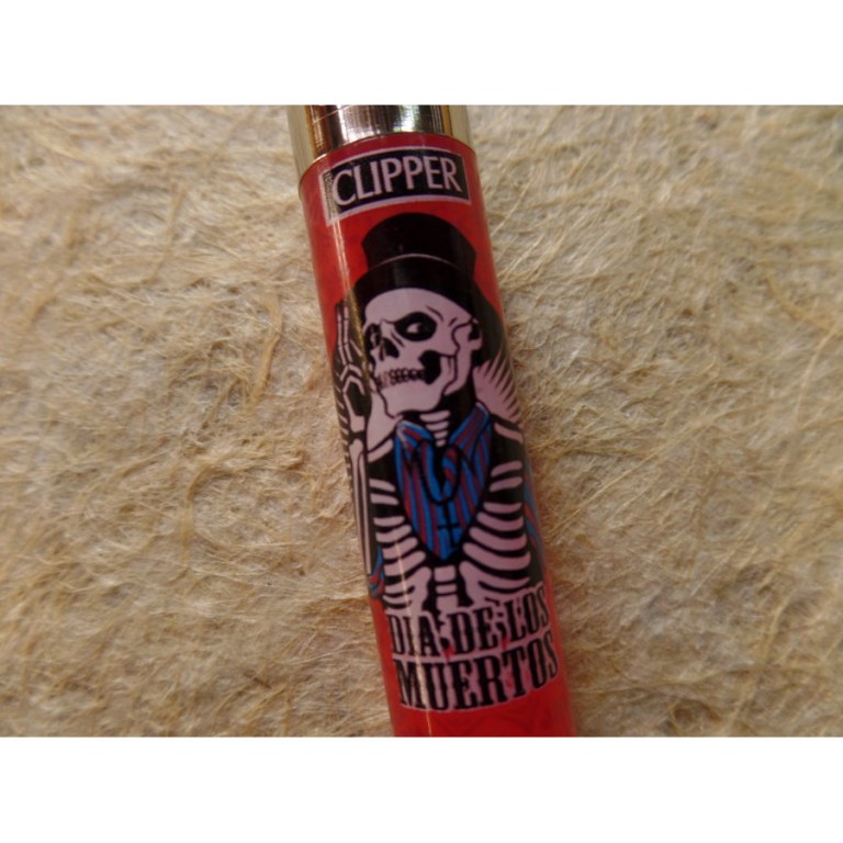 Briquet dia de los muertos rouge