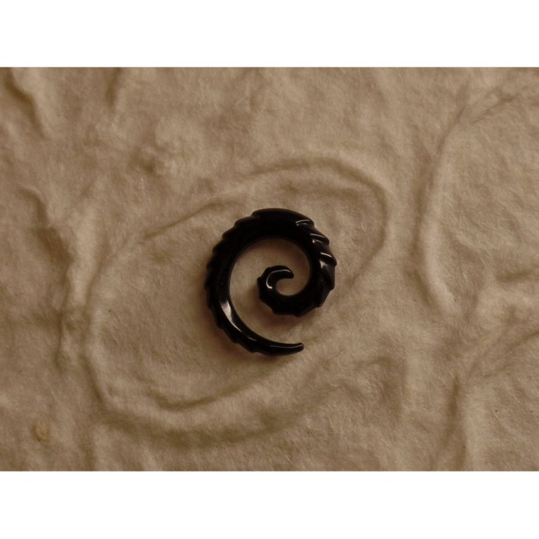 Elargisseur d'oreille spirale crantée