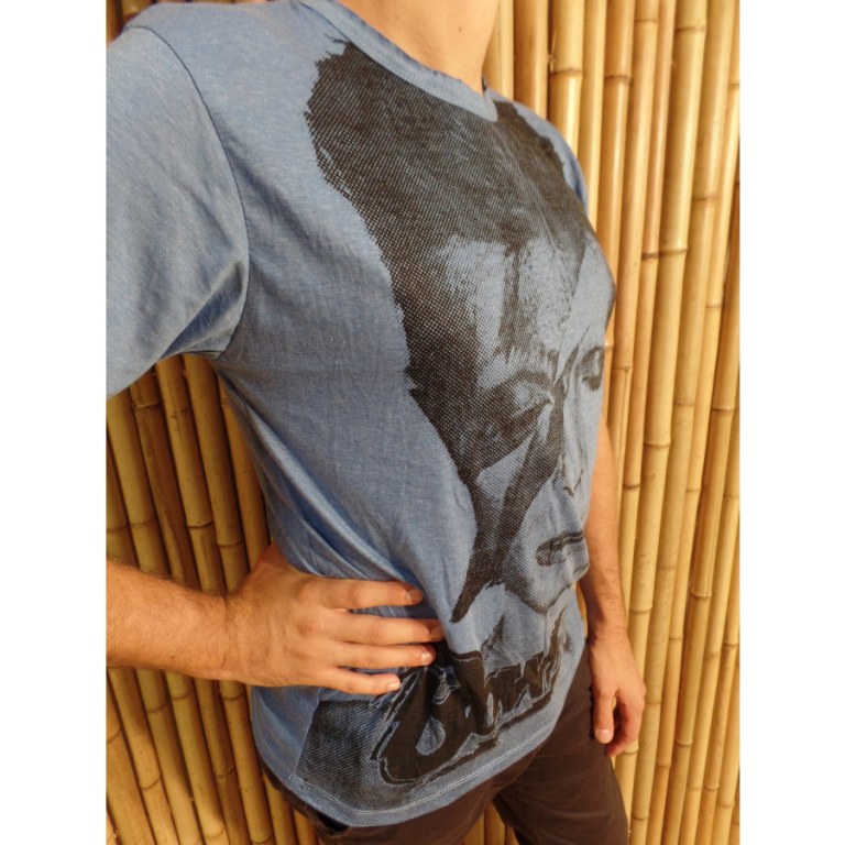 Tee shirt David Bowie bleu