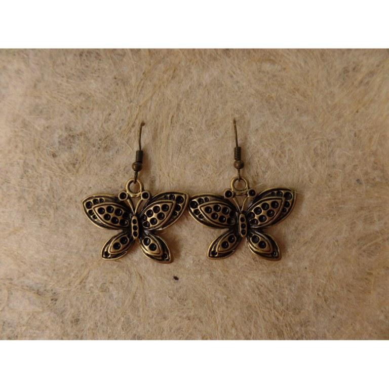 Boucles d'oreilles les papillons 2