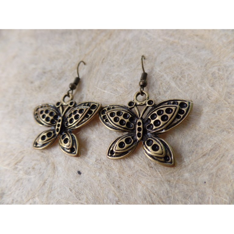 Boucles d'oreilles les papillons 2