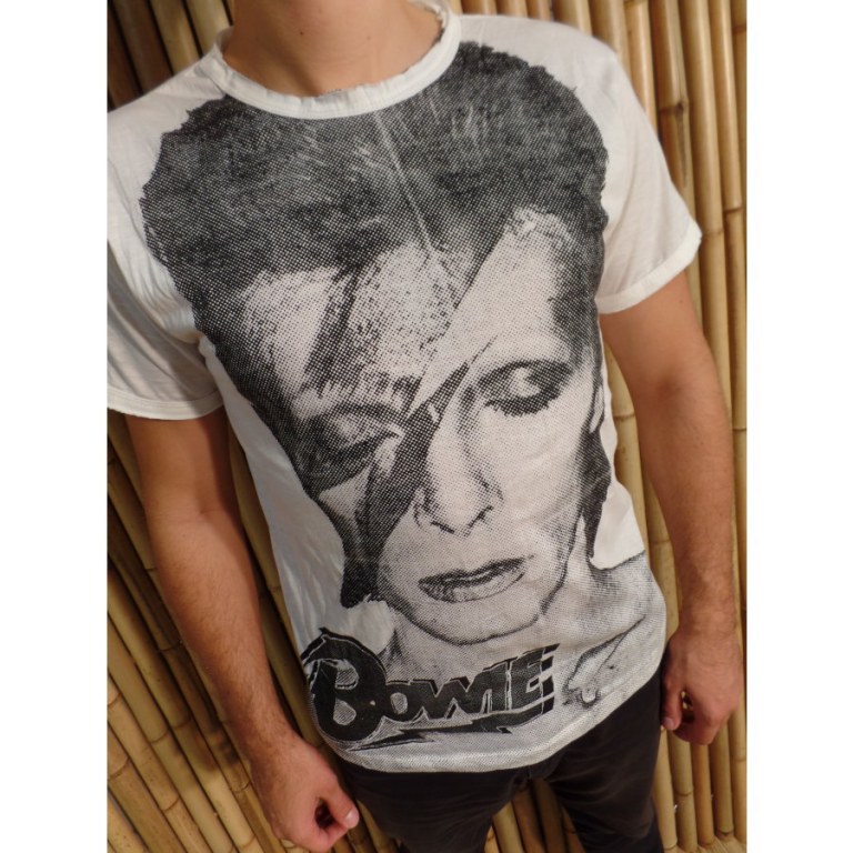 Tee shirt David Bowie blanc