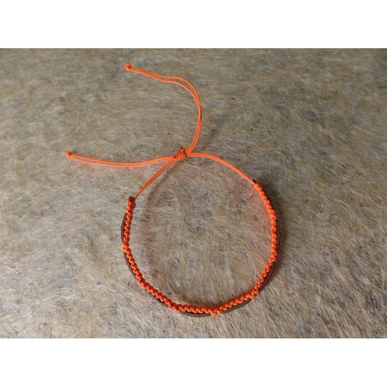 Bracelet akhir orange/doré