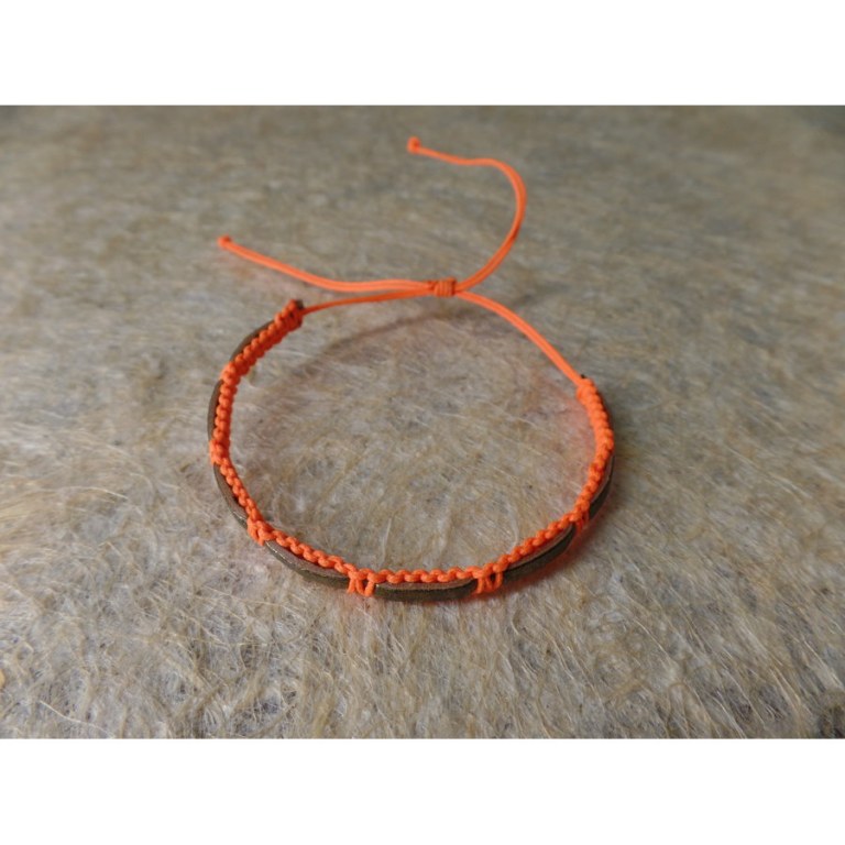 Bracelet akhir orange/doré