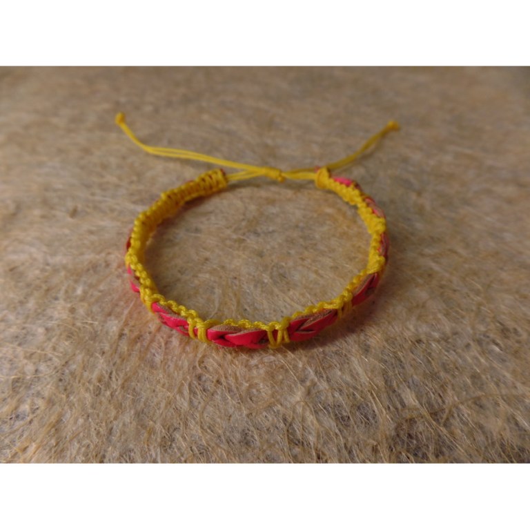 Bracelet akhir jaune/rose