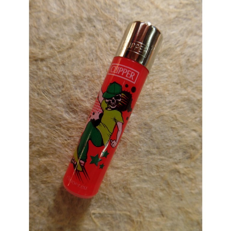 Briquet skate skulls rouge