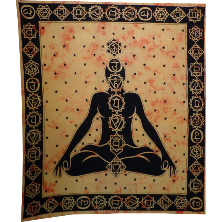 Tenture maxi orange 7 chakras 
