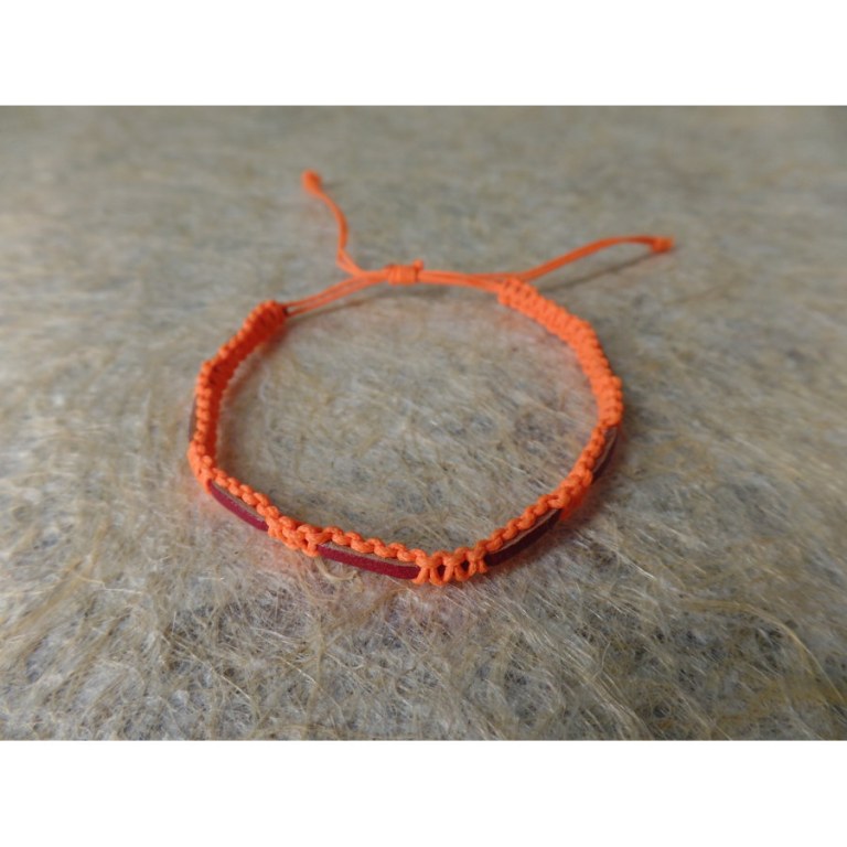 Bracelet akhir orange/rouge