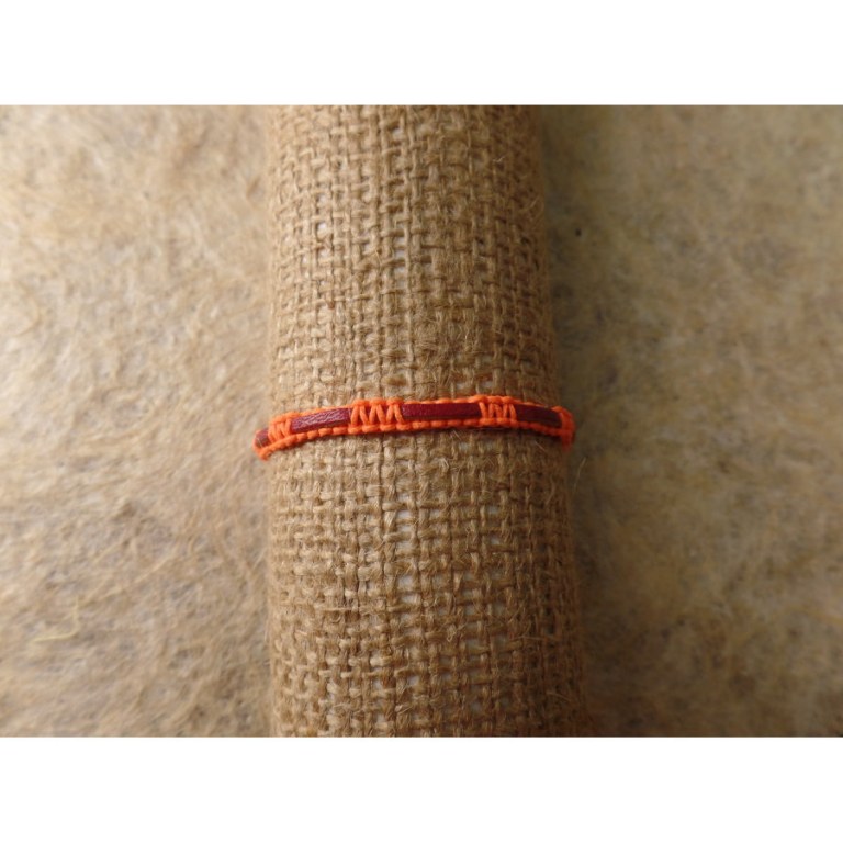 Bracelet akhir orange/rouge