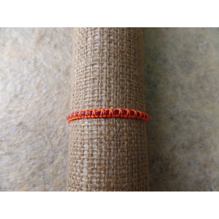 Bracelet akhir orange/grenat