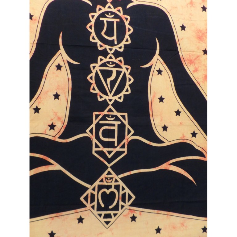 Tenture maxi orange 7 chakras 