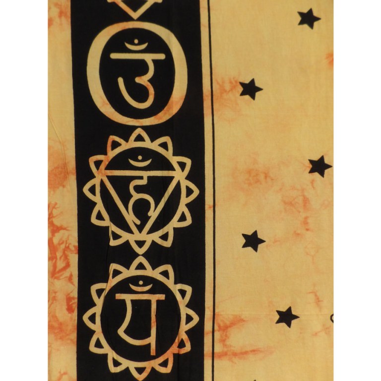 Tenture maxi orange 7 chakras 