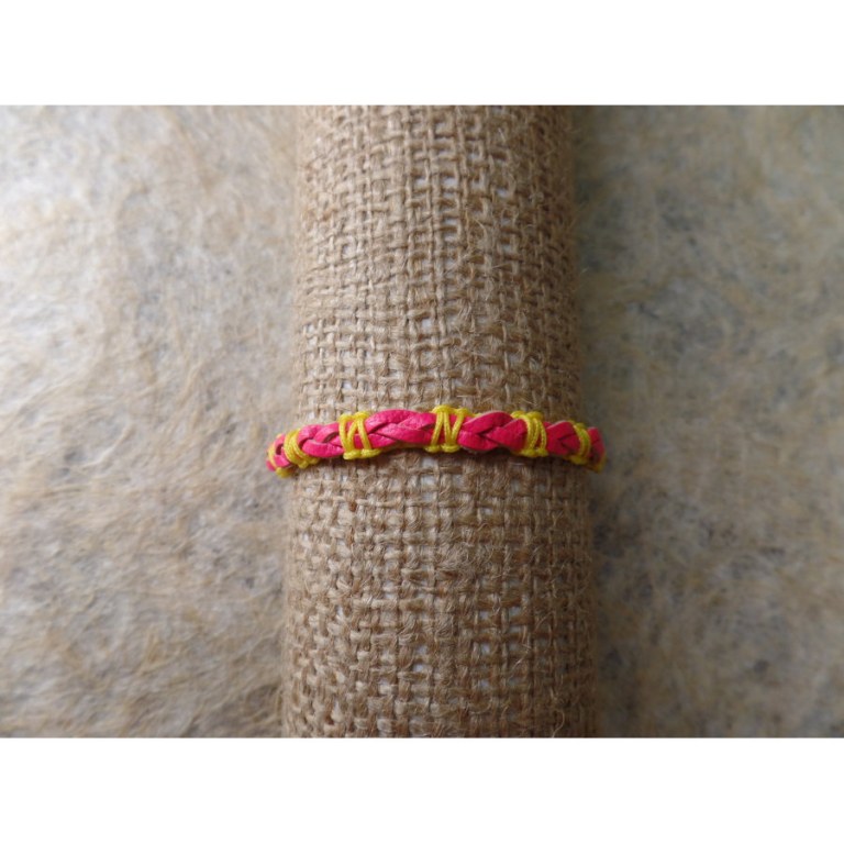 Bracelet pacar jaune/rose