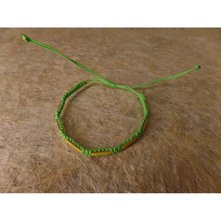 Bracelet pacar vert/jaune