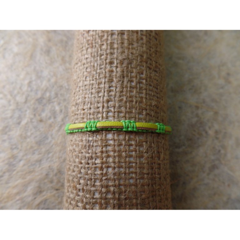 Bracelet pacar vert/jaune