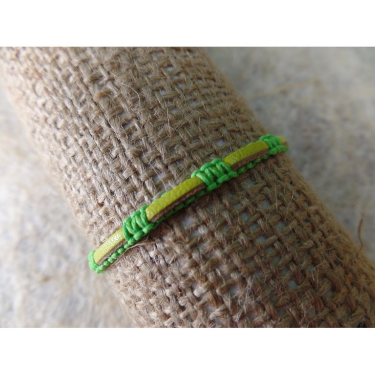 Bracelet pacar vert/jaune