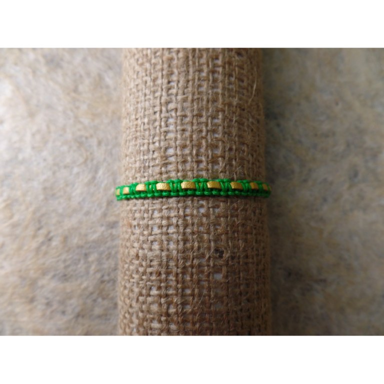 Bracelet pacar vert/doré