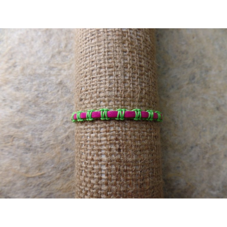 Bracelet pacar vert/rose