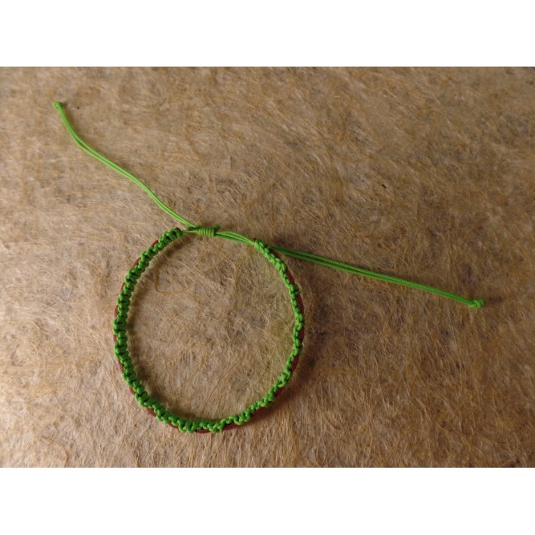 Bracelet pacar vert/rose