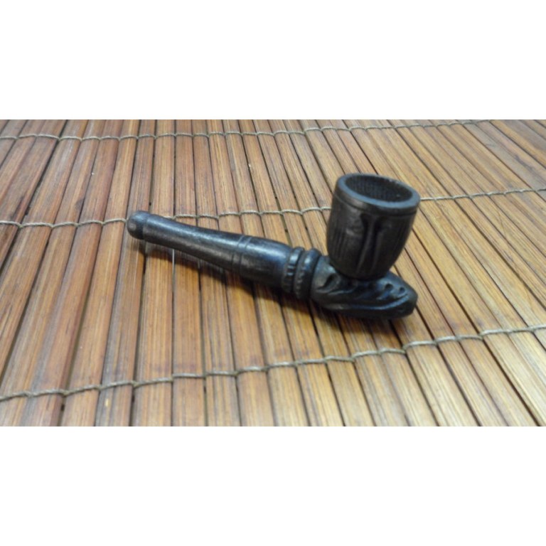 Pipe mini gravée noir