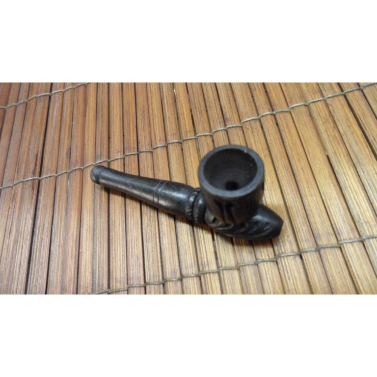 Pipe mini gravée noir