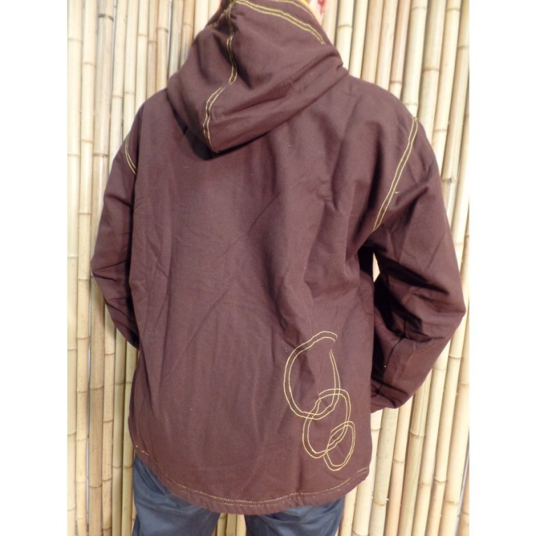 Veste Népalita marron/orange