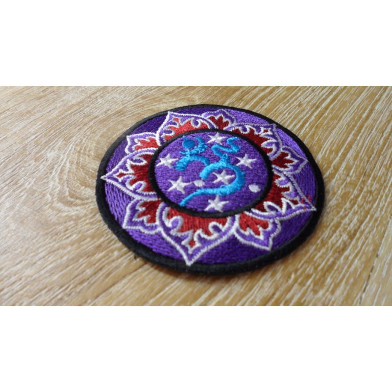 Patch Aum lotus mauve