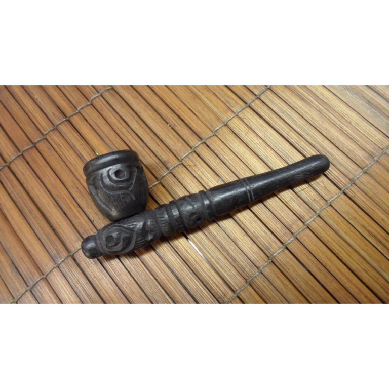 Petite pipe gravée noir 1