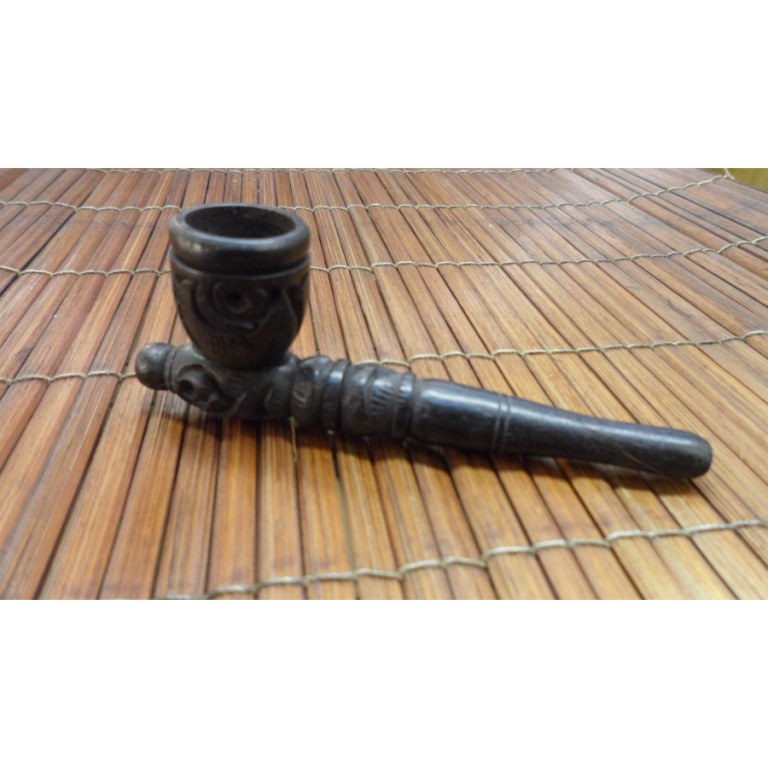 Petite pipe gravée noir 1