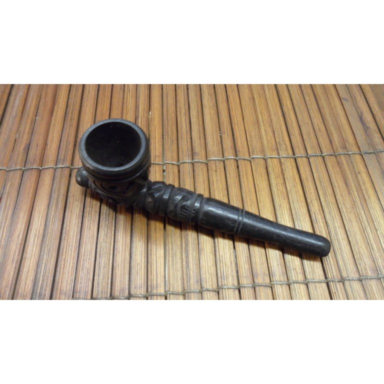 Petite pipe gravée noir 1