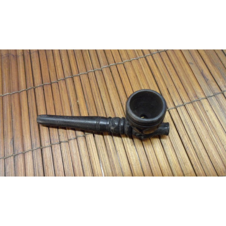 Petite pipe gravée noir 3
