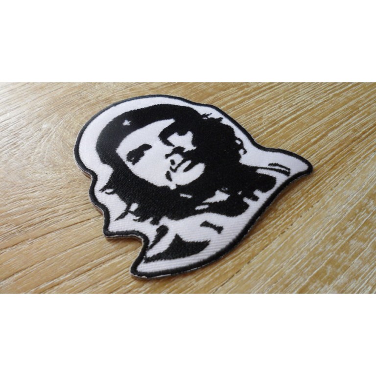 Ecusson blanc et noir Che Guevara 