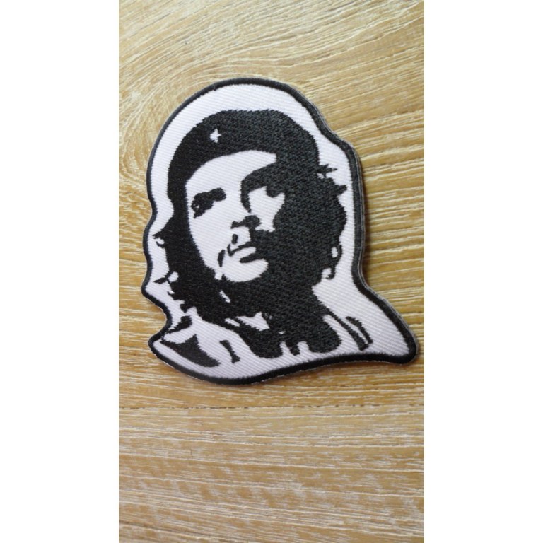 Ecusson blanc et noir Che Guevara 