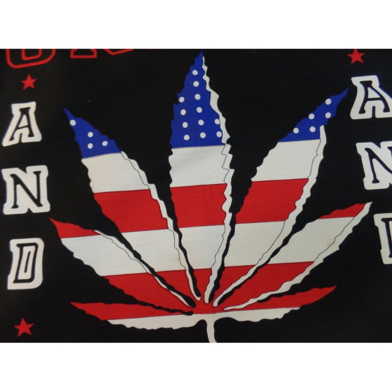 Bandana feuille à fumer drapeau USA