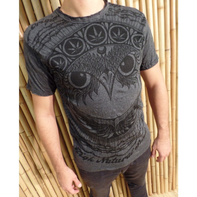 Tee shirt marron hibou