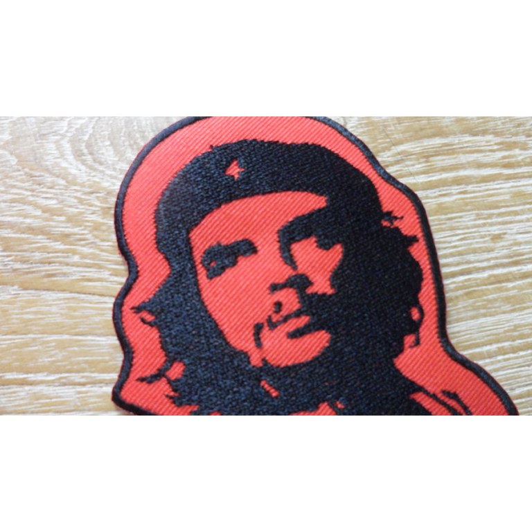 Ecusson rouge et noir Che Guevara 