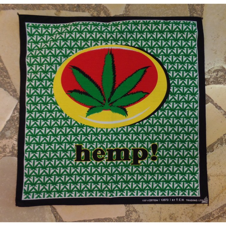 Bandana feuille à fumer hemp