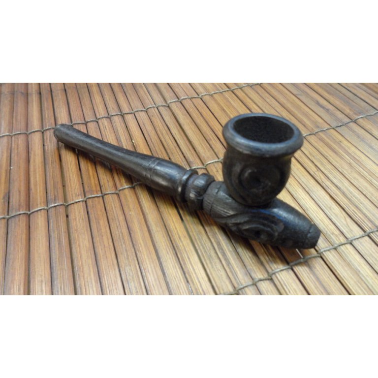 Pipe gravée noire