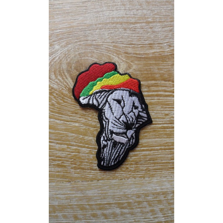 Patch drapeau lion rastafrica