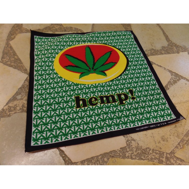 Bandana feuille à fumer hemp