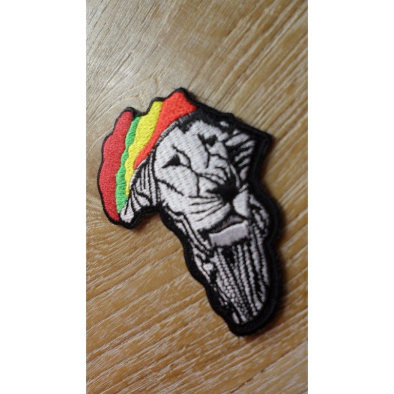 Patch drapeau lion rastafrica