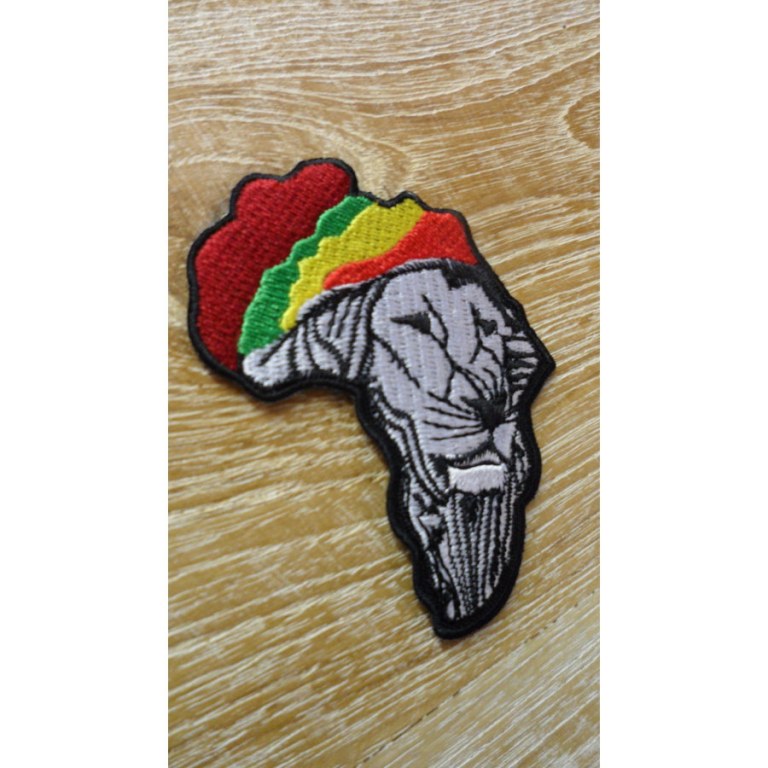 Patch drapeau lion rastafrica