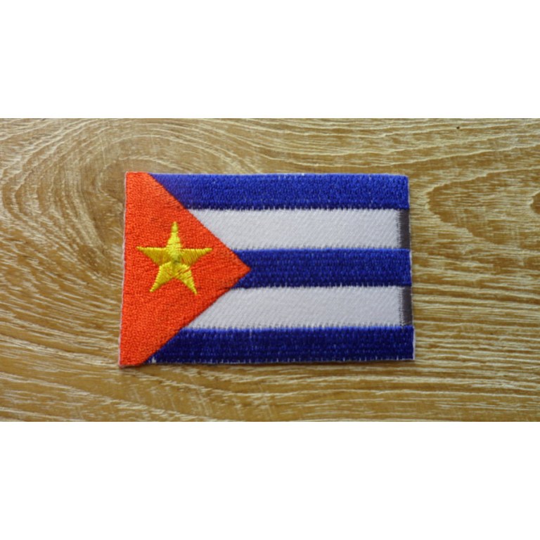 Ecusson drapeau cubain
